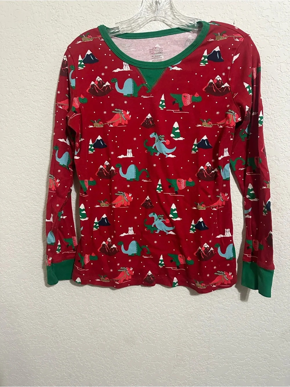 Target Woman’s Christmas Pajama Set Wondershop Size Medium Dinosaur Print - Picture 2 of 5